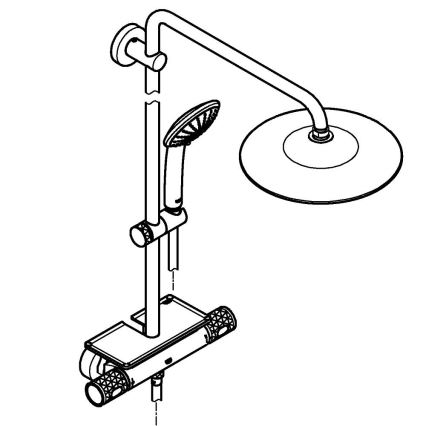 GROHE 26403002 - Duschsystem VITALIO JOY 260 450 mm glänzender Chrom