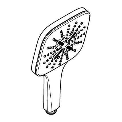 GROHE 26582DC0 - Handbrause RAINSHOWER SMARTACTIVE 130 CUBE, Edelstahl