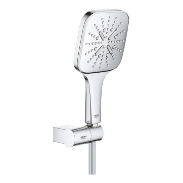 GROHE 26588000 - RAINSHOWER SMARTACTIVE 130 CUBE Handbrause-Set, glänzender Chrom