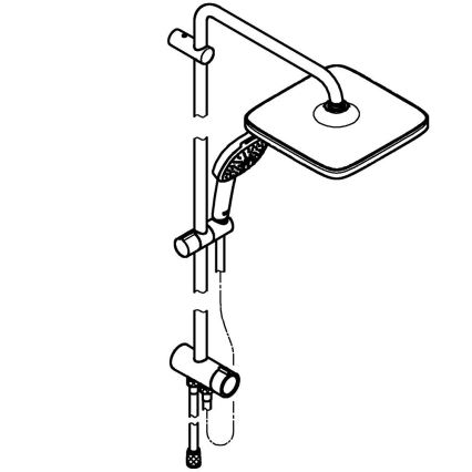 GROHE 266982431 - Duschsystem VITALIO COMFORT 250, 390 mm, schwarz