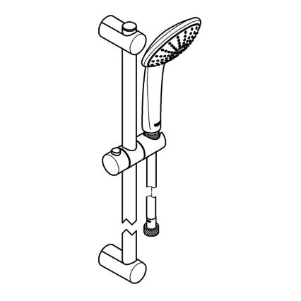 GROHE 27322000 - Duschset VITALIO JOY 600 mm, glänzender Chrom