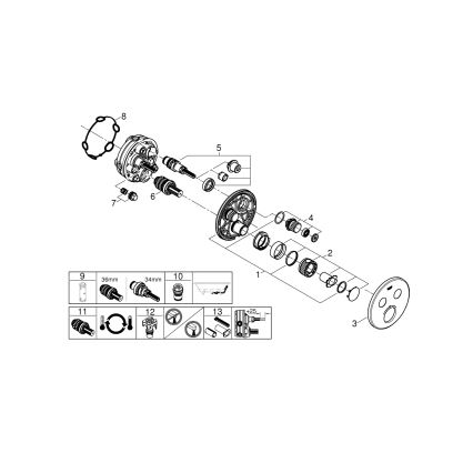 GROHE 29119000 - GROHTHERM SMARTCONTROL Thermostat, glänzender Chrom