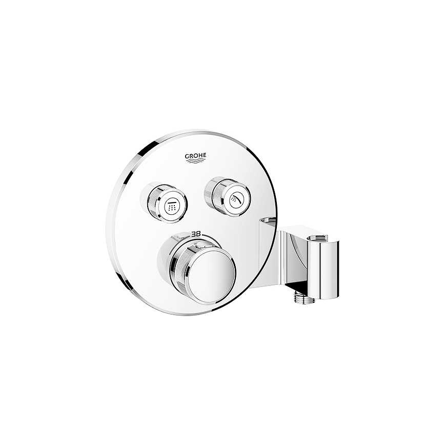 GROHE 29120000 - Thermostatische Unterputz-Duscharmatur GROHTHERM SMARTCONTROL + Halterung, Chrom