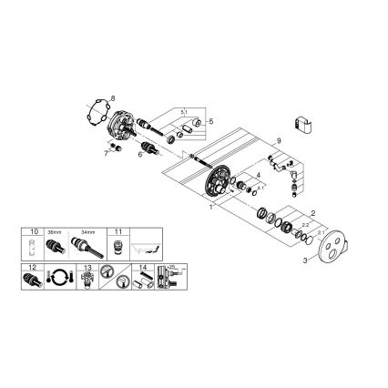 GROHE 29120000 - Thermostatische Unterputz-Duscharmatur GROHTHERM SMARTCONTROL + Halterung, Chrom