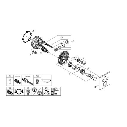 GROHE 29124A00 - Thermostat-Armatur GROHTHERM SMARTCONTROL Graphit