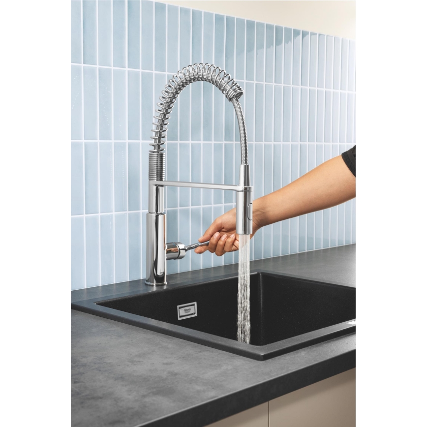 GROHE 30361000 - Spültischarmatur GET, 455 mm, hochglanzverchromt
