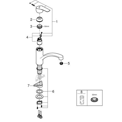 GROHE 30530002 - Spültischarmatur START, glänzender Chrom