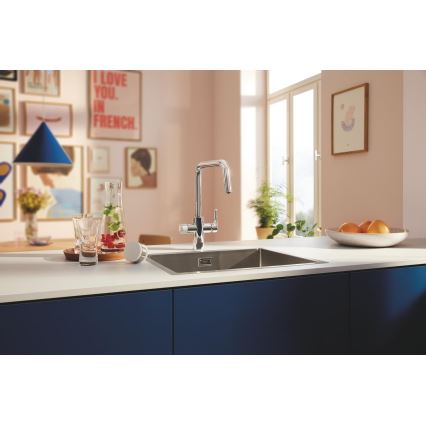 GROHE 30596000 - BLUE PURE Küchenarmatur mit integrierter Filterfunktion, glänzender Chrom