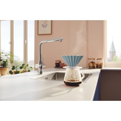 GROHE 30600000 - Spültischarmatur BLUE PURE L-Auslauf, glänzender Chrom