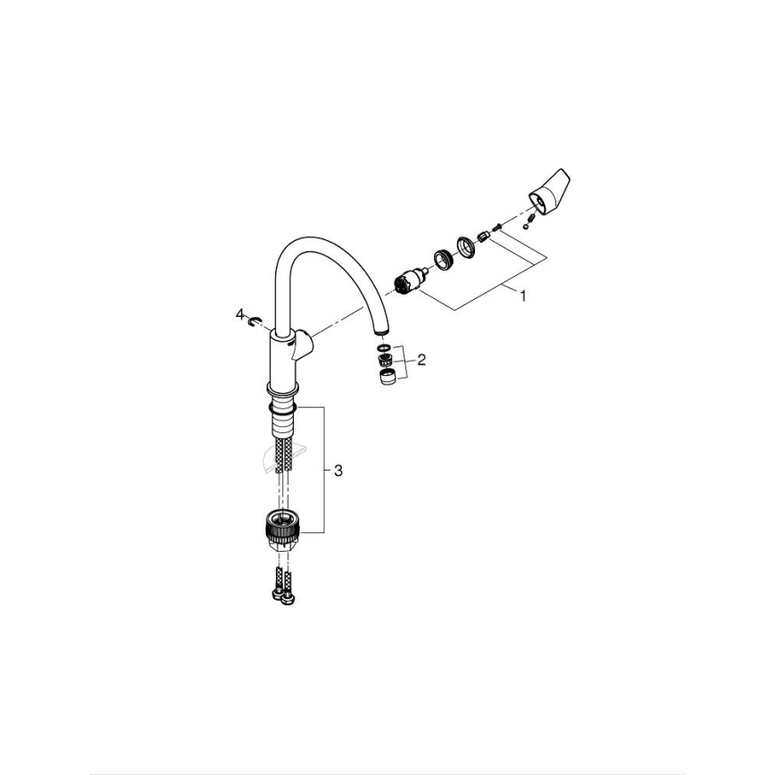 GROHE 31233001 - START Küchenarmatur, Hochglanz-Chrom