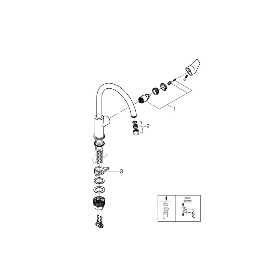 GROHE 31233001 - START Küchenarmatur, Hochglanz-Chrom