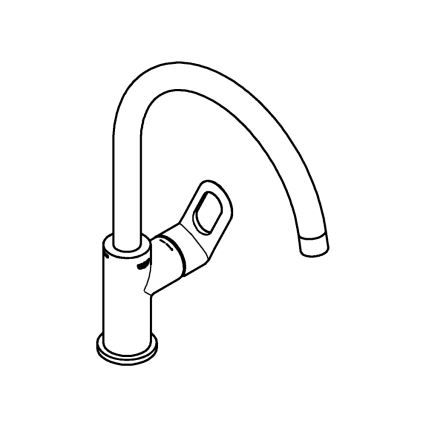 GROHE 31368000 - Spültischarmatur BAULOOP 332 mm glänzender Chrom