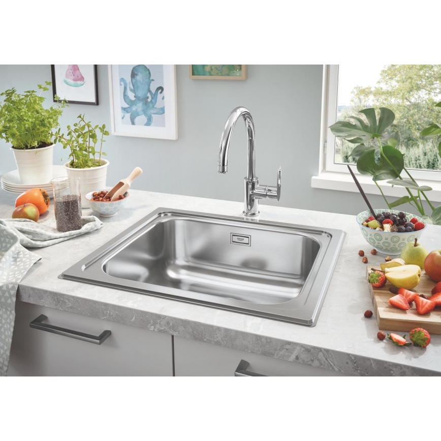GROHE 31368000 - Spültischarmatur BAULOOP 332 mm glänzender Chrom