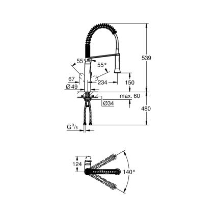 GROHE 31379DC0 - K7 Spültischarmatur, Edelstahl