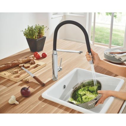 GROHE 31491000 - Spültischarmatur CONCETTO mit professioneller Spülbrause, glänzender Chrom