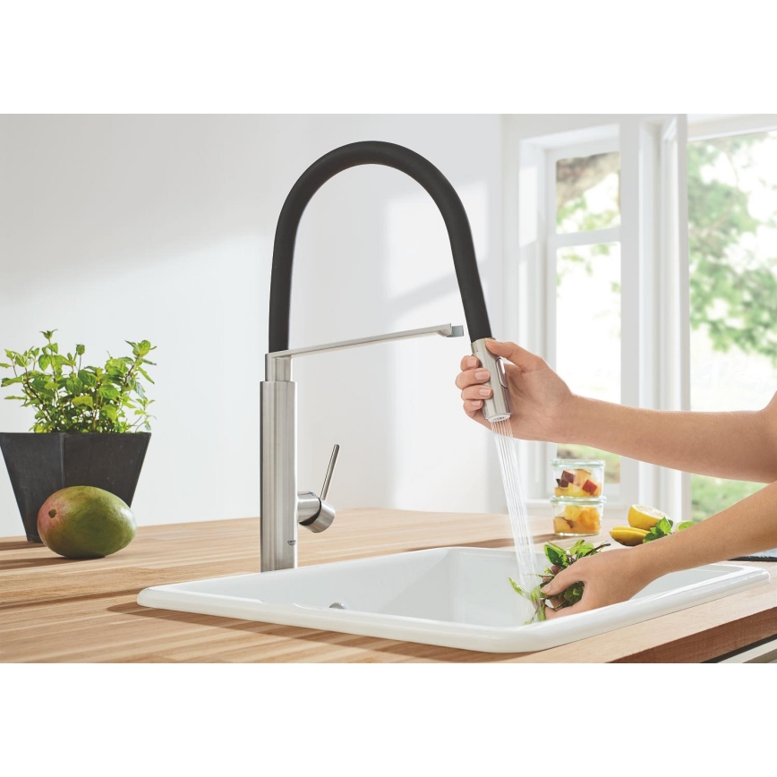 GROHE 31491DC0 - Spültischarmatur CONCETTO DN 15, Edelstahl