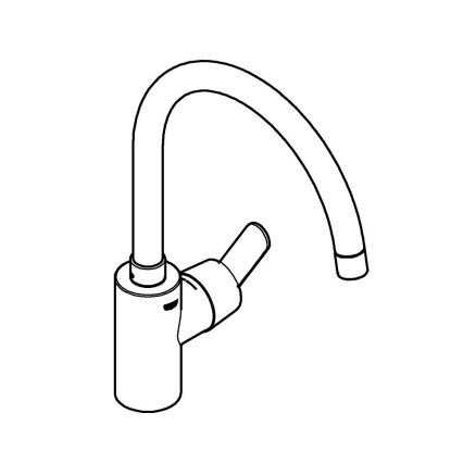 GROHE 31494001 - GET Einhand-Spültischarmatur, glänzender Chrom