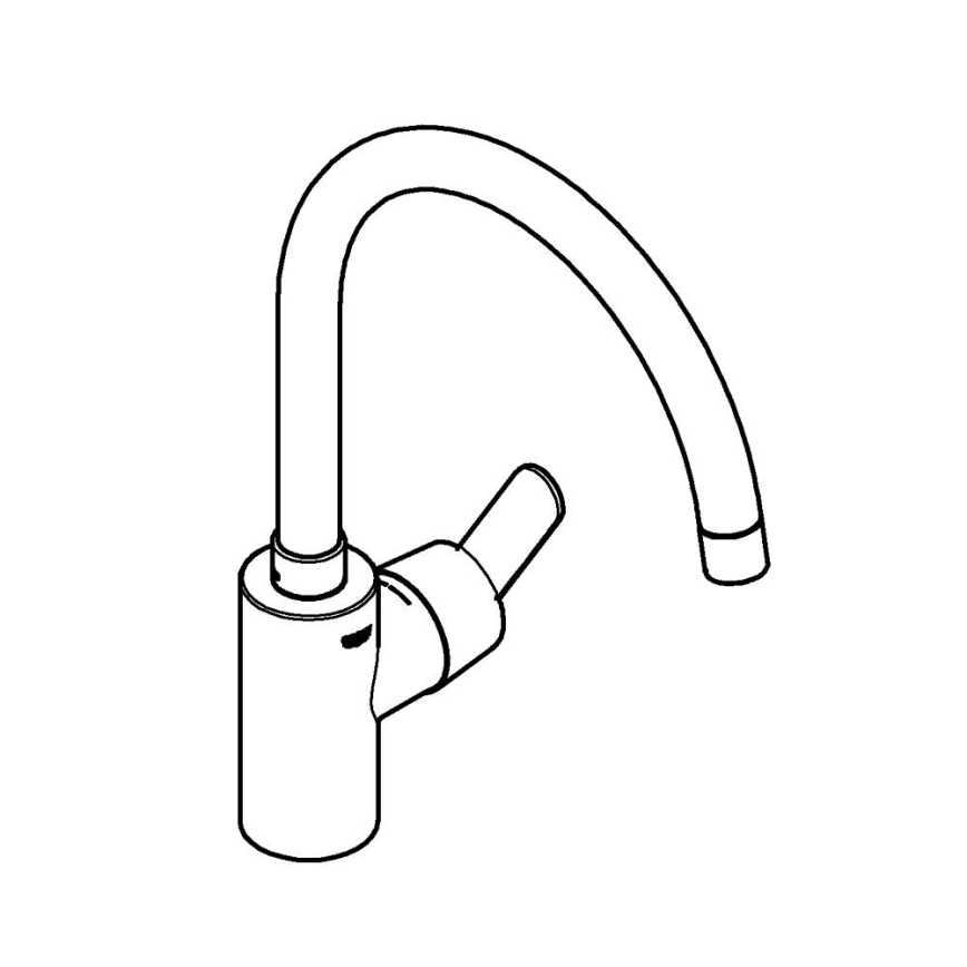 GROHE 31494001 - GET Einhand-Spültischarmatur, glänzender Chrom