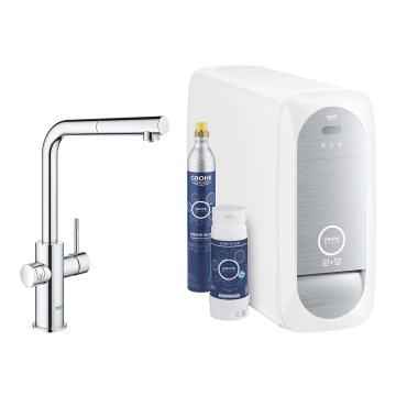 GROHE 31539000 - Spültischarmatur BLUE HOME mit L-Auslauf, glänzender Chrom