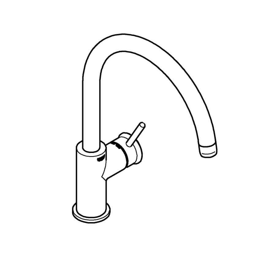 GROHE 31553001 - Küchenarmatur START CLASSIC, glänzender Chrom