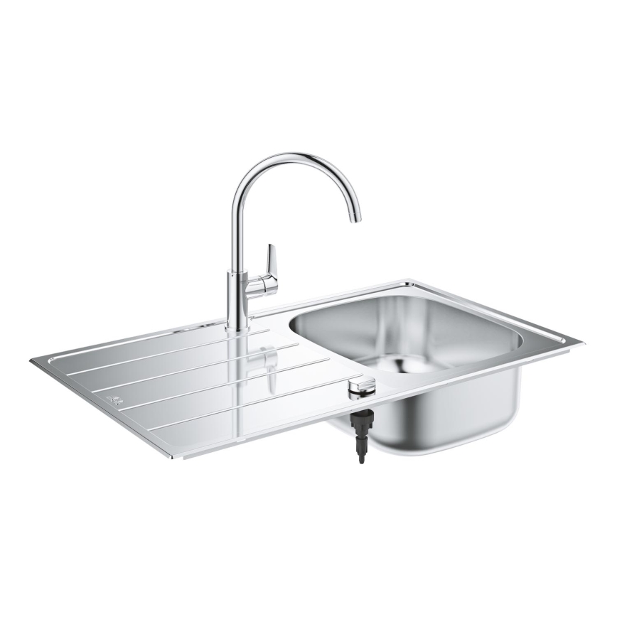 GROHE 31562SD1 - BAU Küchenspülen-Set mit Armatur, 860 x 500 mm, Edelstahl