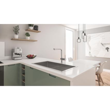 GROHE 31580SD1 - Küchenspüle K700 864 × 464 mm Edelstahl