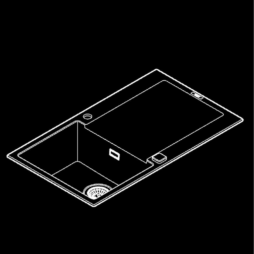 GROHE 31644AP0 - Spüle K500 860 × 500 mm Granit/schwarz