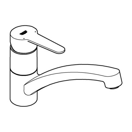 GROHE 31680000 - Küchenarmatur BAUECO, glänzender Chrom