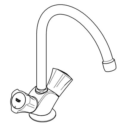 GROHE 31831001 - Küchenarmatur COSTA L, glänzender Chrom