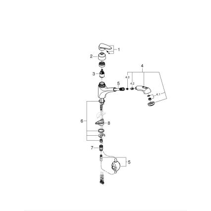 GROHE 32257001 - EURODISC Spültischarmatur, Hochglanz-Chrom