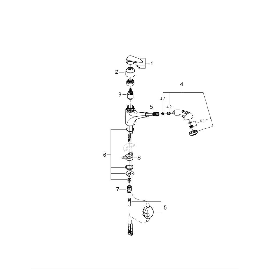GROHE 32257001 - EURODISC Spültischarmatur, Hochglanz-Chrom