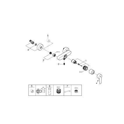 GROHE 322792432 - Duscharmatur START DN 15 schwarz