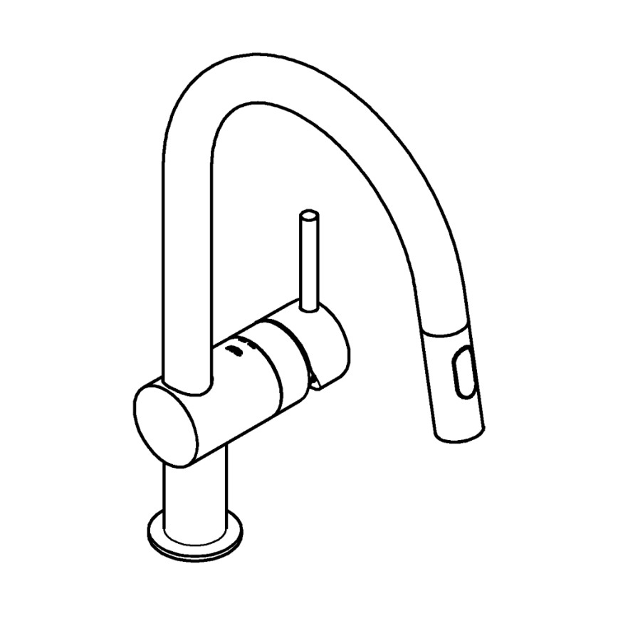 GROHE 32321DC2 - Spültischarmatur A, Edelstahl