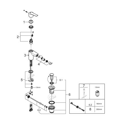 GROHE 325602432 - Bidetarmatur START, Größe S, schwarz