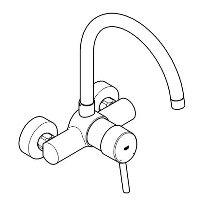 GROHE 32667001 - Küchenarmatur CONCETTO 280 mm, glänzender Chrom