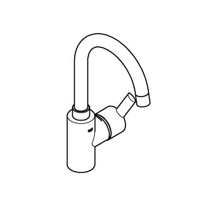 GROHE 32723001 - Waschtischarmatur FEEL, Größe L, glänzender Chrom