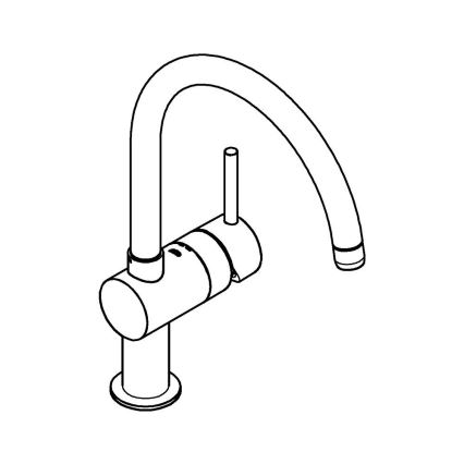 GROHE 32917KS0 - Küchenarmatur A DN 15 schwarz