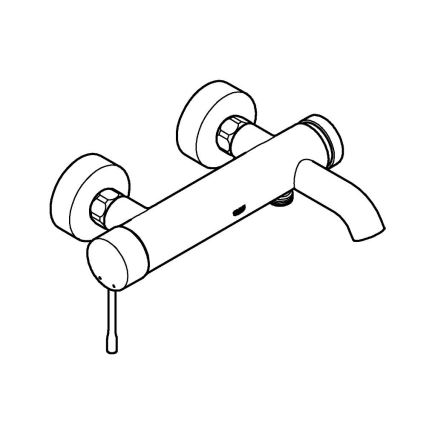 GROHE 33624AL1 - Badewannenarmatur ESSENCE 193 mm Graphit