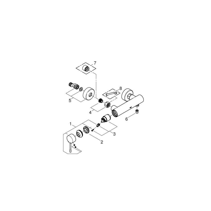 GROHE 33636001 - Duscharmatur ESSENCE, glänzender Chrom