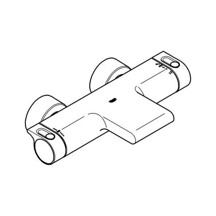 GROHE 34174001 - Thermostatische Wannenarmatur GROHTHERM 2000 172 mm glänzender Chrom