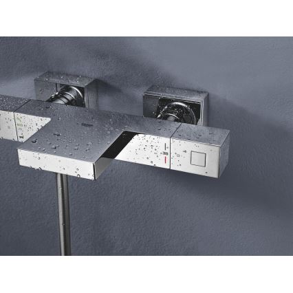 GROHE 34497000 - Thermostat-Wannenarmatur GROHTHERM CUBE DN 15, glänzender Chrom