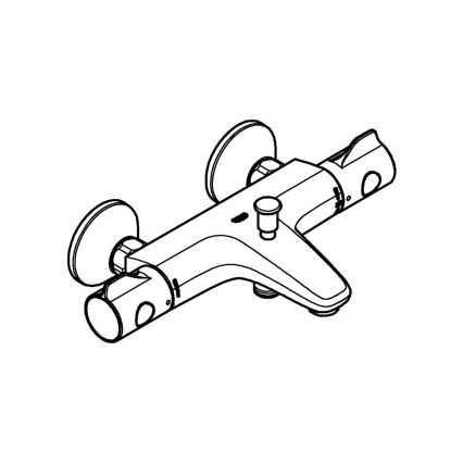 GROHE 34567000 - Thermostat-Wannenbatterie GROHTHERM 800 DN 15 Chrom glänzend