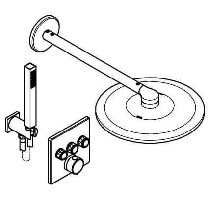 GROHE 34875000 - Duschsystem PRECISION SMARTCONTROL 310 mm, glänzender Chrom
