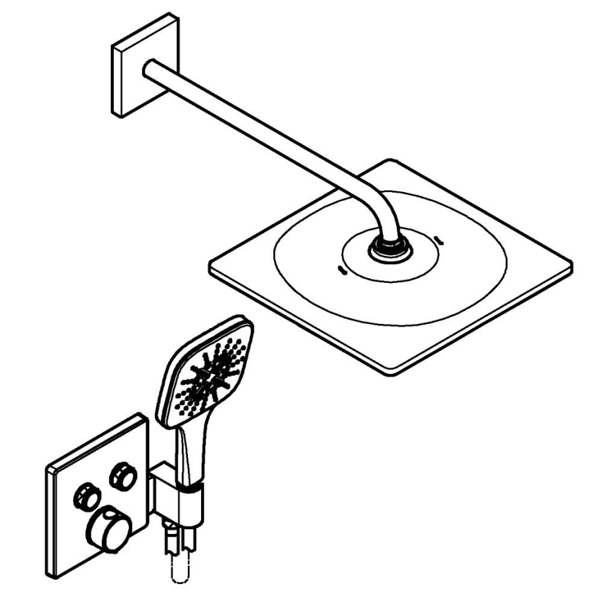 GROHE 34876000 - Duschsystem PRECISION SMARTCONTROL 310 × 310 mm Chrom