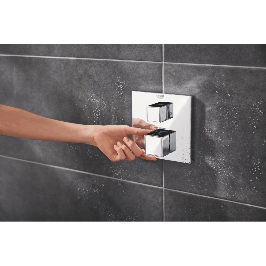 GROHE 34879000 - Unterputz-Duschsystem PRECISION CUBE 310 × 310 mm Chrom