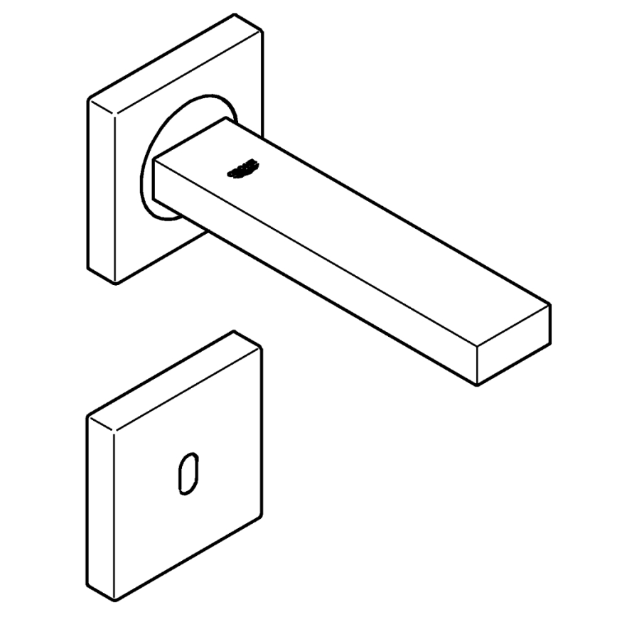 GROHE 36442000 - Infrarot-Elektronik-Armatur EUROCUBE E, glänzend verchromt