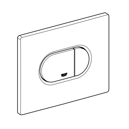 GROHE 38858SH0 - Betätigungsplatte ARENA COSMOPOLITAN 156 × 197 mm weiß