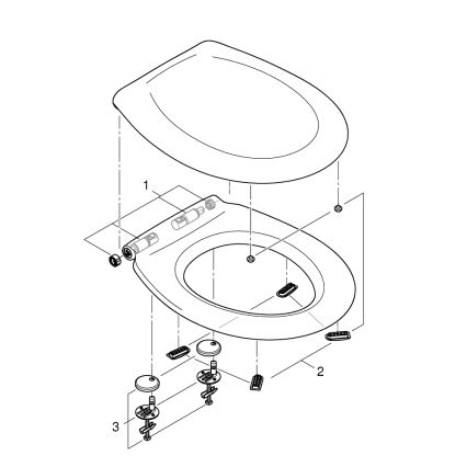 GROHE 39493000 - WC-Sitz BAU CERAMIC DuroWhite