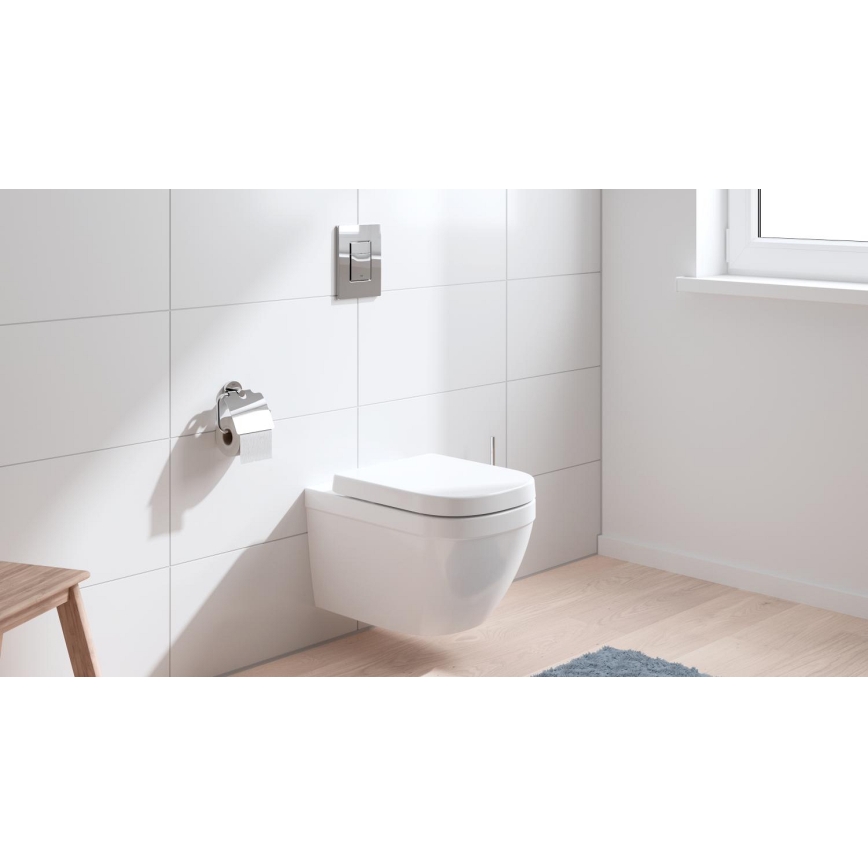 GROHE 39693000-Wandhängendes Kompakt-WC EURO CERAMIC mit Triple Vortex-Spülung 53 l Keramik/weiß
