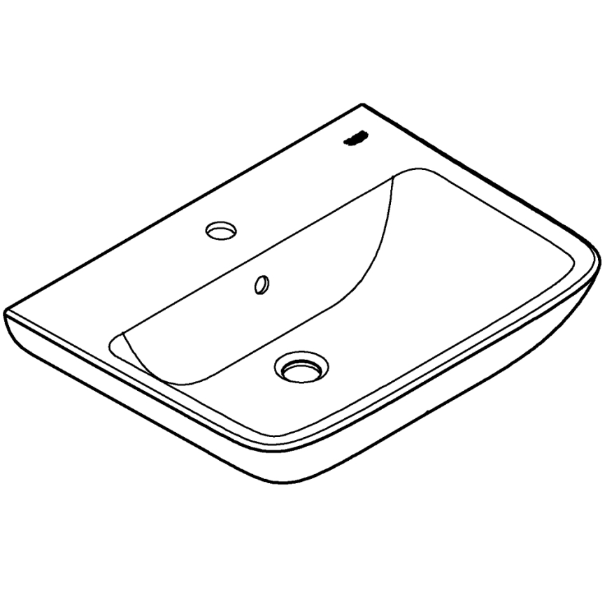 GROHE 39950000 - Waschbecken START EDGE 600 × 448 mm Keramik/weiß